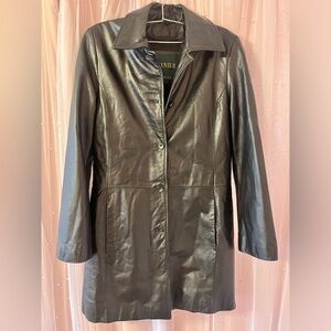 Vintage Danier Black Leather Jacket with Detachable Liner